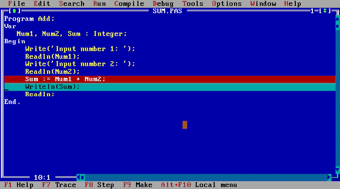 Turbo pascal